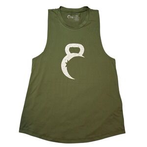 ZYIA Active Olive Green Kettle Moon Tank Top Athletic‎ Workout Gym Sleeveless L